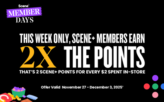 this week only sceneplus members earn