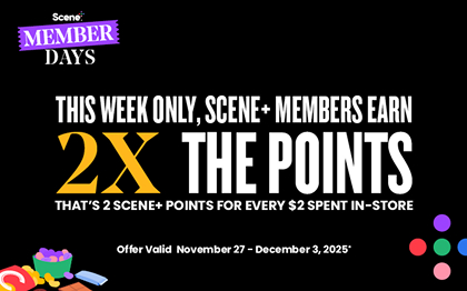 this week only sceneplus members earn